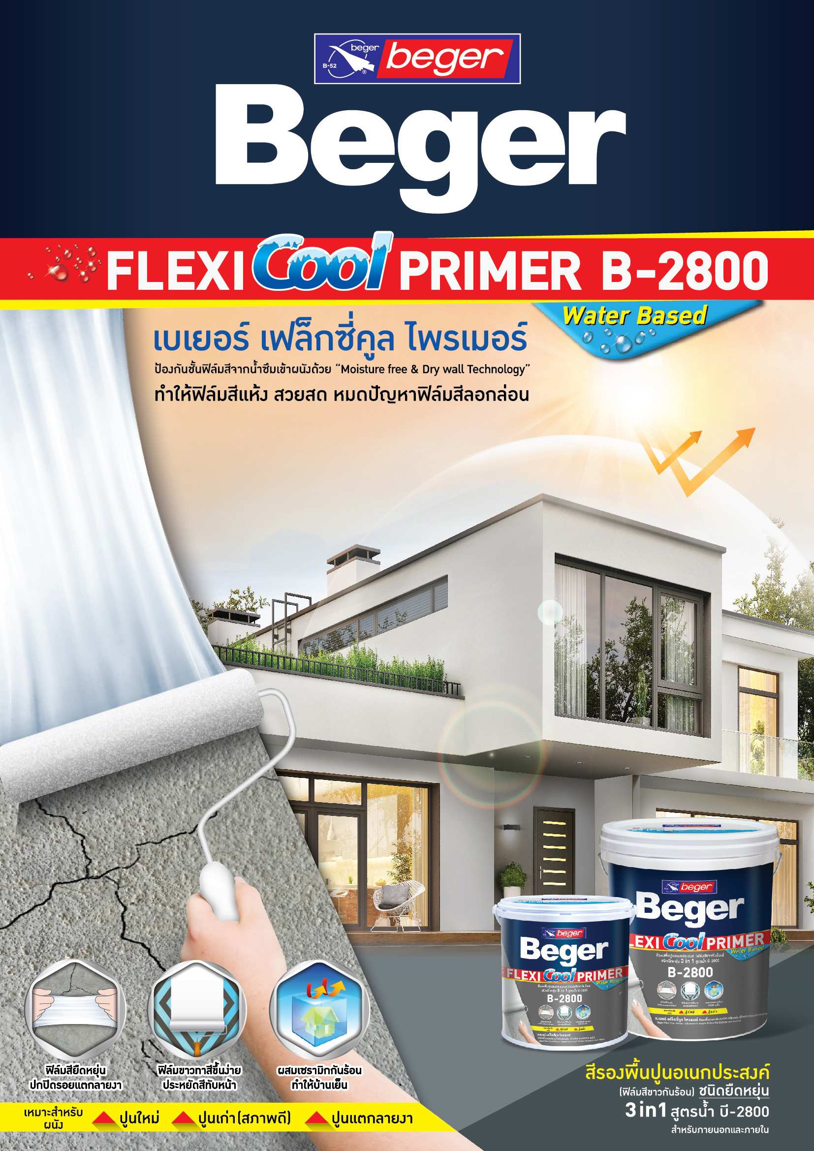 เบเยอร์ เฟล็กซี่คูล ไพรเมอร์  บี-2800 / Beger FlexiCool Primer B-2800