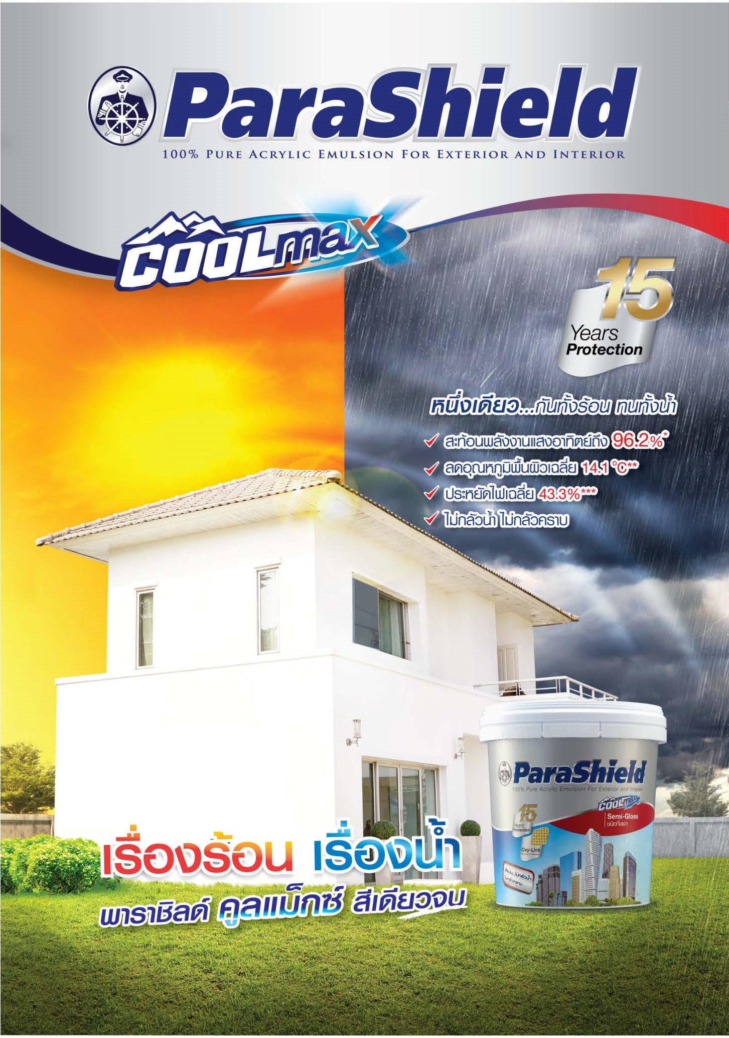 กัปตัน พาราชิลด์  คูลแม็กซ์ / Captain  parashield coolmax