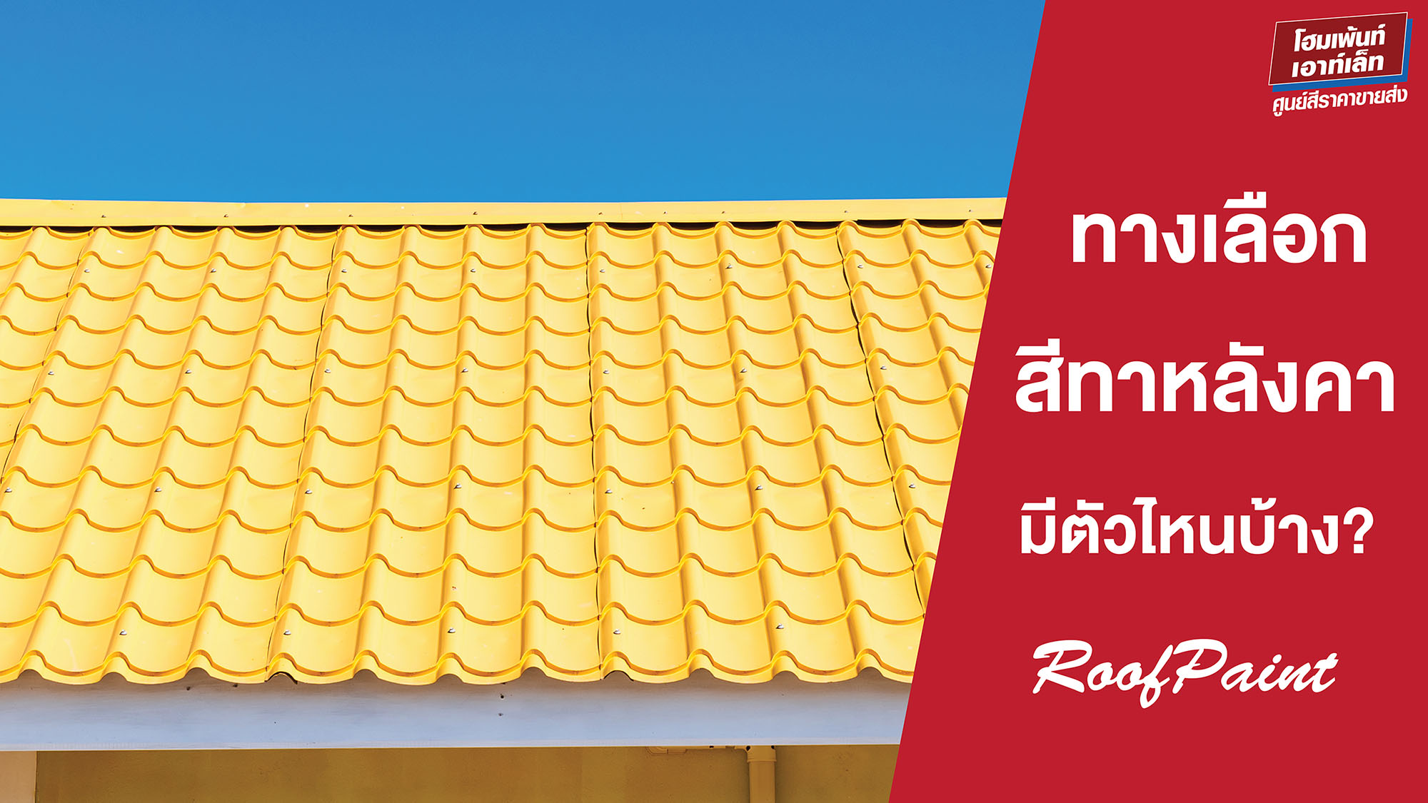 ทางเลือกสีทาหลังคา มีตัวไหนบ้าง? RoofPaint