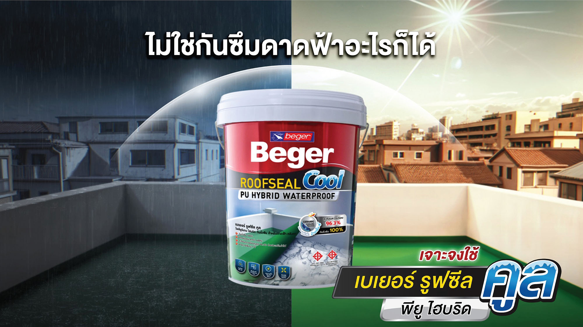 สีทาหลังคา เมทัลชีล กันซึม กันร้อน
