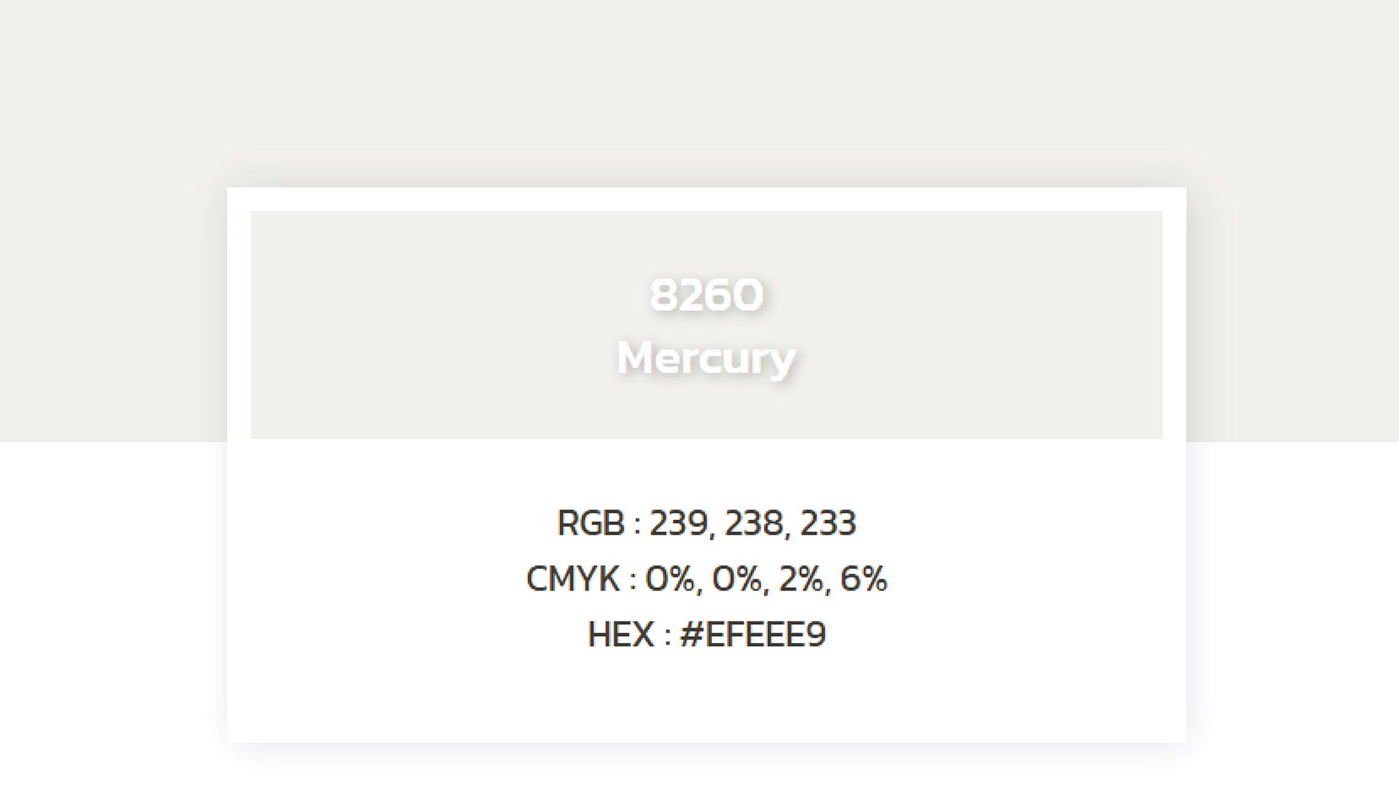 สีทาบ้าน TOA 8260 Mercury เฉดสียอดฮิต