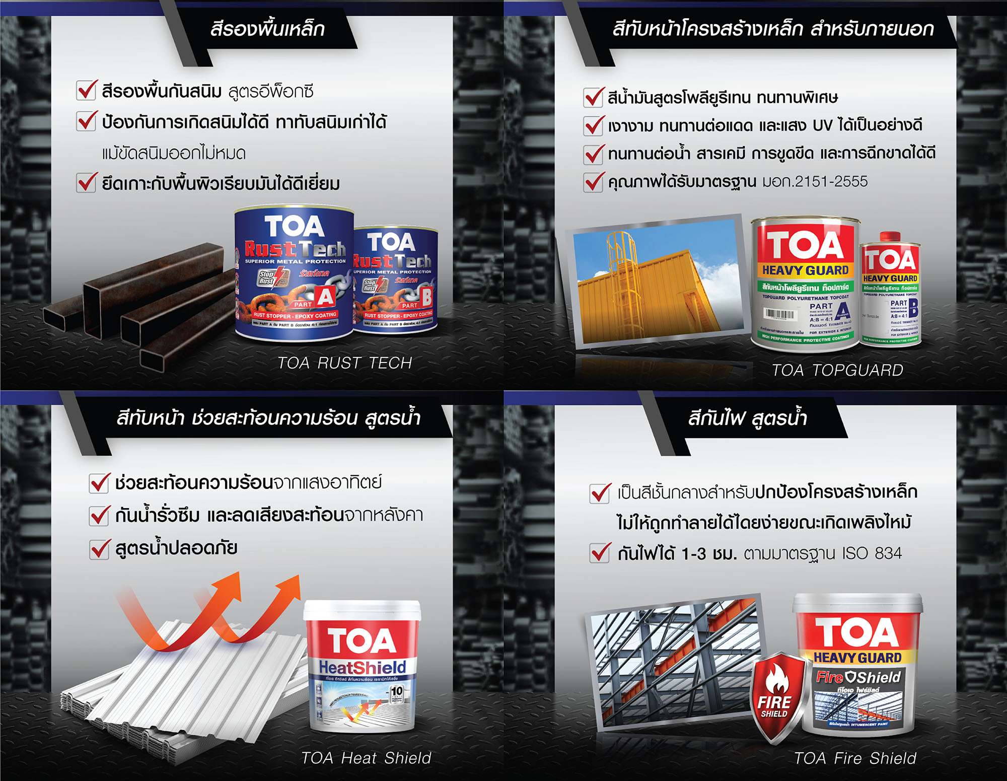 4 ทางเลือกในการซื้อสีทาเหล็กTOA 