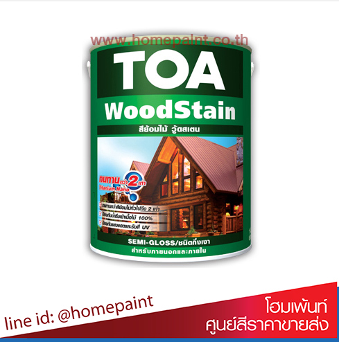 สีย้อมไม้ ทีโอเอ วู๊ดสเตน ชนิดกึ่งเงา # สีเบอร์/ Toa WoodStain Semi-Gloss