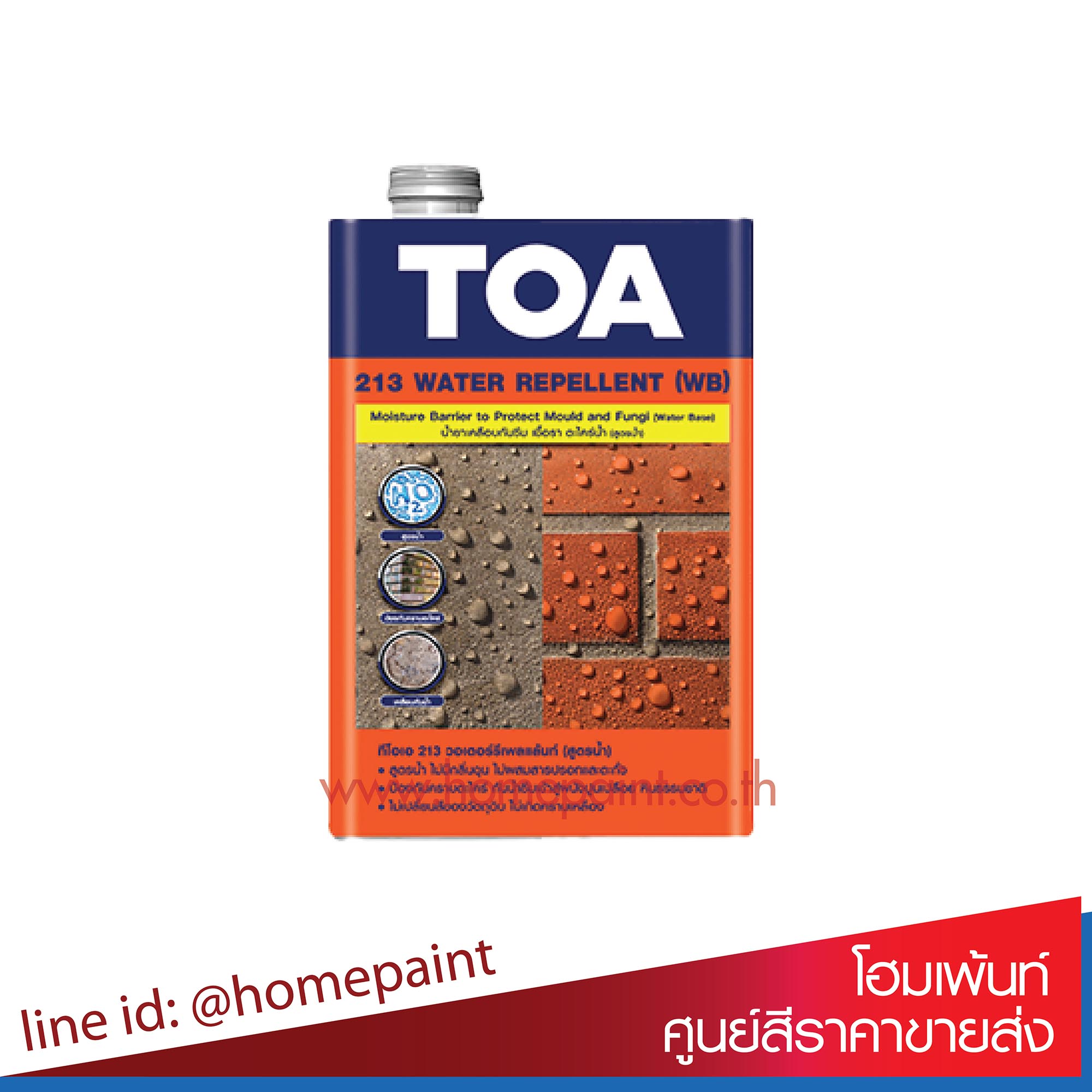 ทีโอเอ 213 วอเตอร์ รีเพลแลนท์ (สูตรน้ำ) / Toa 213 Water Repellent (WB)