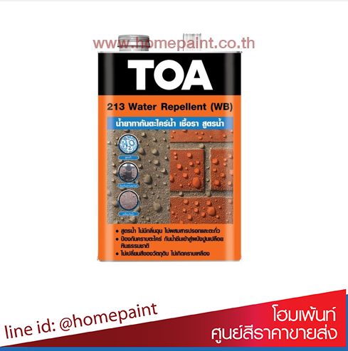 ทีโอเอ 213 วอเตอร์ รีเพลแลนท์  (สูตรน้ำ) / Toa 213 Water Repellent (WB)