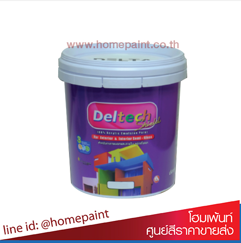 เดลต้า เดลเทค ชิลด์ สีน้ำอะครีลิคชนิดกึ่งเงา สำหรับภายนอกและภายใน เบสA /  Delta Deltech Semi Gloss Exterior & Interior 
