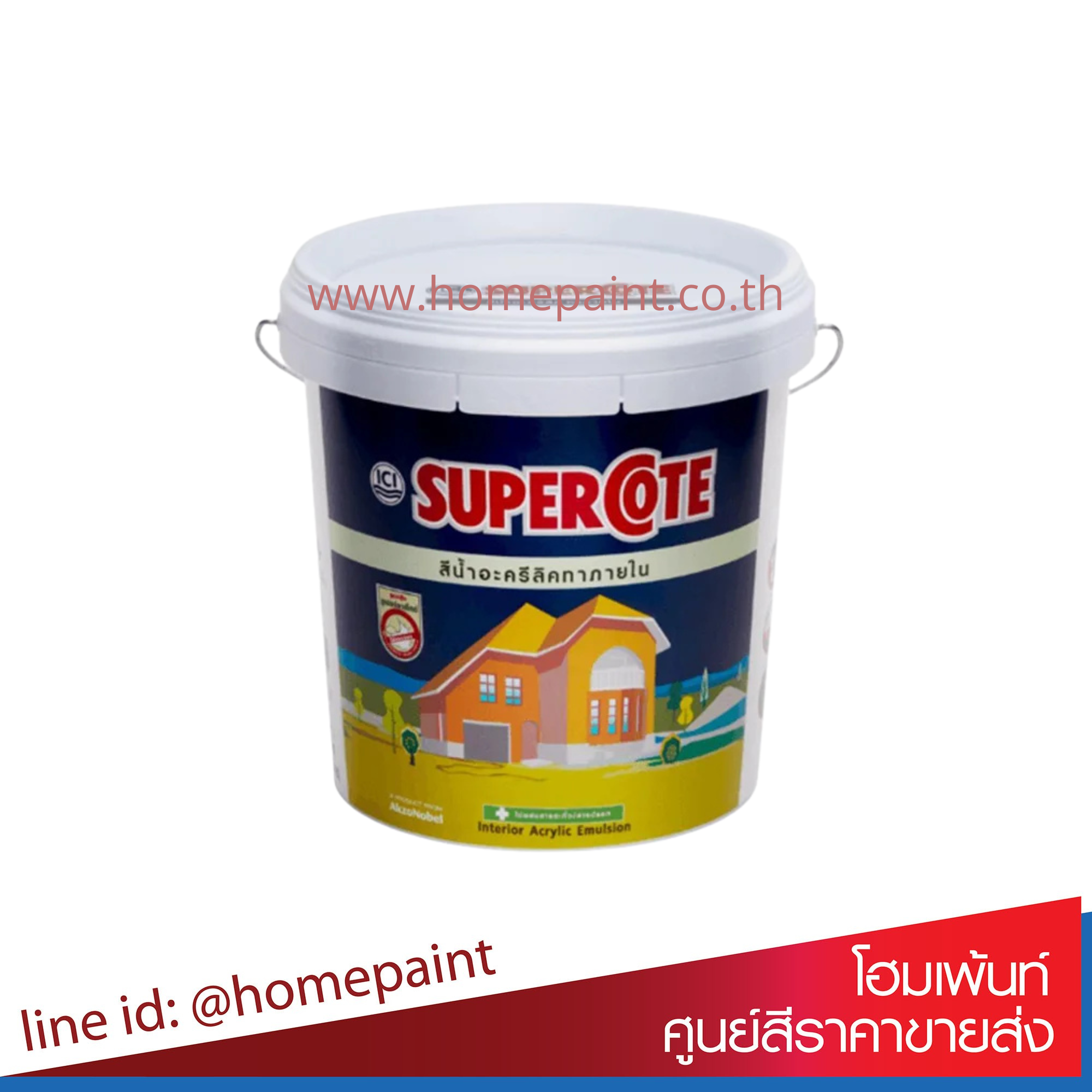 ซูเปอร์โคท  สีน้ำทาภายใน # เบส A / SuperCote  Interior 